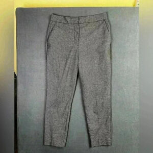Zara Dress Slacks Trouser Pants Womens 6 Black White Business Casual soft 0674